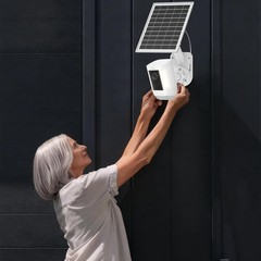 Solar Panel and 2-in-1 Wall Mount for Ring Cam, 7W Solar Charger Compatible w…
