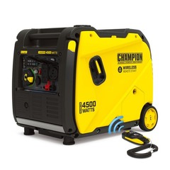 Champion Power Equipment 4500Watt Wireless Remote Start Inverter Generator wi…