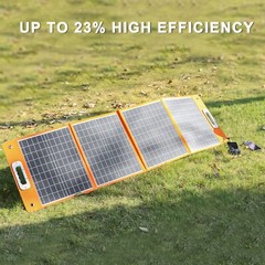 Flashfish Solar Generator Portable Power Station with Solar Panel Foldable 100W