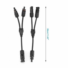 Solar Panel Y Branch Cable Connection Waterproof Adapter Connector Extension NEW
