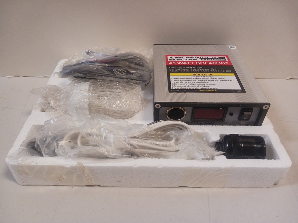 PICKUP New In Package Chicago Electric 45 Watts Harbor Freight Solar Kit #90599