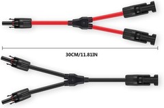 5 Pairs Solar Panel Y Connectors 10AWG Parallel Cable