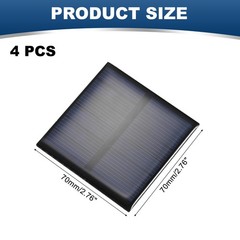 4PCS 3V 0.63W 0.21A Mini Solar Panels for Solar Power Small Solar Cells
