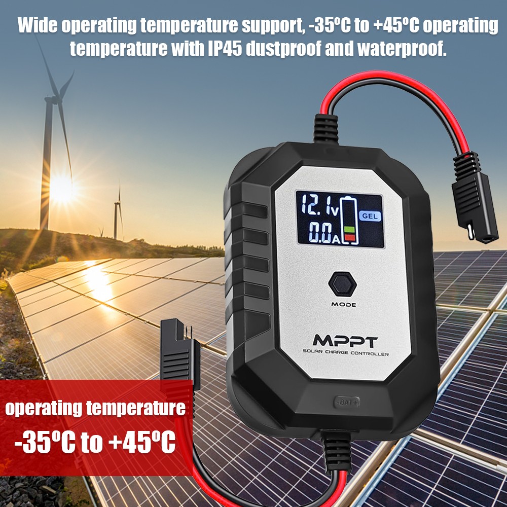 LCD Display 10A Solar Controller Portable Solar Panel Battery Regulator AJHT