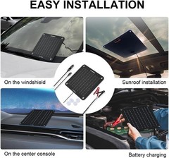 Efficient 10W Solar Battery Maintainer – Waterproof & Durable for -Round Use