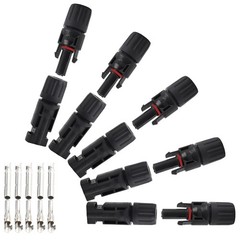 Solar Connectors IP67 Waterproof PV Male Female 10 Pairs 10AWG Cable