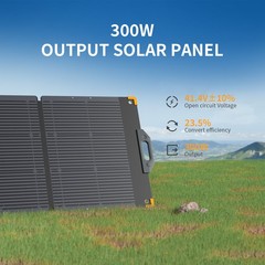 PECRON E1500LFP Portable Power Station 1536Wh Generator with 2*300W Solar Panels