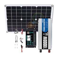10000W Solar System DC12V to 220V Off-Grid Inverter System 100A Controller 500W