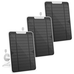 5V 6W Solar Panel Charger Compatible with Arlo Pro 4/Pro 3/Pro 3 Floodlight/U…