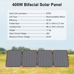 Flexible Solar Panel 100W 200W 400W for Ecoflow Bluetti Power Station Charging