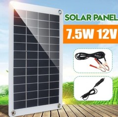 7.5W 12V solar panel charger solar panel semi flexible clip car charger (30W)
