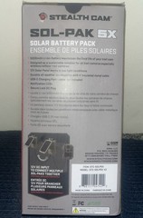 NEW Stealth CAM Durable Sol-Pak 5x Solar Battery Pack, 12V Solar Power Panel