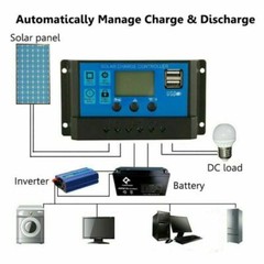 200 Watts Solar Panel Kit 100A 12V Battery Charger with Controller Caravan Boat