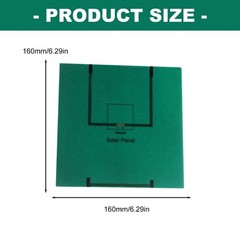 Monocrystalline Solars Panel for Emergency Powered Supply Charging 9V 12V Device