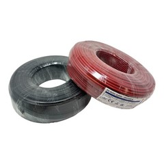 2x 50meter Drum Red and Black Solar Panel PV Cable Wire 6mm² 5 Pairs Connectors