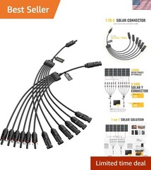 Solar Y Connectors Solar Panel Parallel Connectors Extra Long 1 to 6 Solar Br…