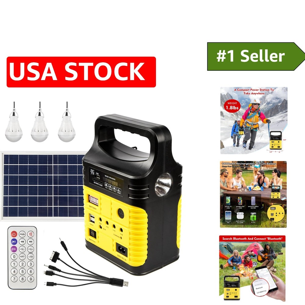 All-in-One Solar Power Station – Lightweight, Durable and Ideal for Emergencies