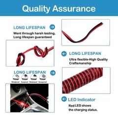 Car Charging Cable Anderson Power Pole 12V/24V 15A Fuse 6.6FT Portable Power