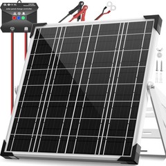 Voltset 12V Solar Battery Charger – 20W Waterproof Solar Panel Kit with Smart MP