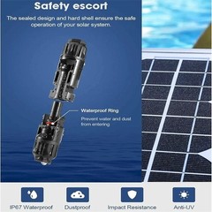 10/20/50/100/200 Pairs Male Female Solar Cable Connectors for DIY Solar Panel