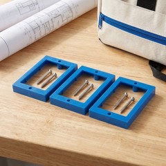 6Pcs Plastic Electric Outlet Box Extenders Single Gang for Thick Walls