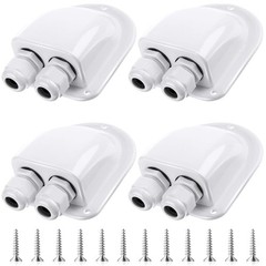Enhon 4 Set Solar Entry Gland White 3-10mm²