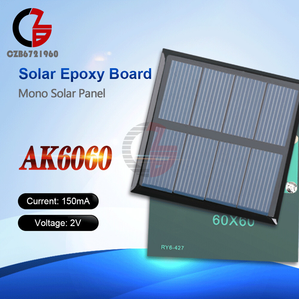 2V 150MA 3V 400MA Monocrystalline Solar Panel Module For DIY Motor Toy Lawn Lamp