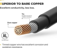 Efficient 20ft 10AWG Solar Extension Cable for Seamless Solar Panel Connections
