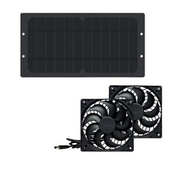 Solar Fan with 6W Output for Pet Housing and Camping Efficient Energy Use