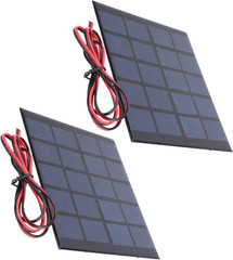 5V 500Ma Solar Panel Cell Power Module with 2Pcs,High Conversion Efficiency, Sno