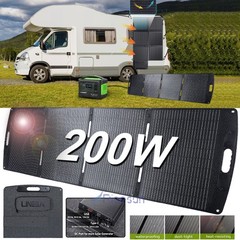 200W Foldable Solar Panel Solar Charger for Power Station Generator Power Outage
