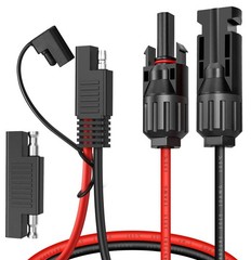 Solar Extension Cable 10AWG SAE to PV Connectors Photovoltaic Wire Cord 20FT …