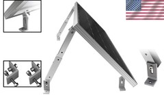 Adjustable Solar Panel Tilt Mount Bracket for 150W Roof, RV, Boat – Silver