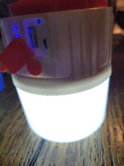 Solar Emergency Charging Lamp, Micro-USB, HS-V65. Bright. New