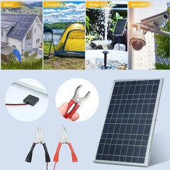 10W Watts Solar Panel Kit 18V Battery Charger w/ Controller Caravan Boat Car RV