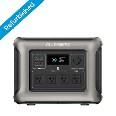 ALLPOWERS 1800W 1152Wh Portable Power Station Generator Certified Refurbished