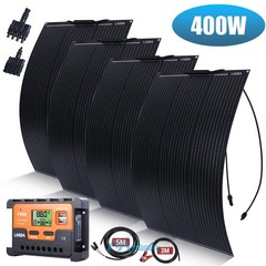 400W Watt Mono Flexible Solar Panel 18V Battery Charger Home RV Boat Off-Grid US