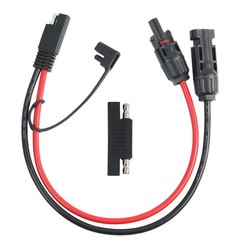 1ft 10AWG Solar Panel Connector Cable, SAE to MC-4 Male Female Adapter PV Ext…