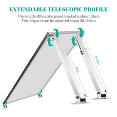 Adjustable Solar Panel Mounting Brackets Kit RV Boat Roof Wall Tilt Mount Set