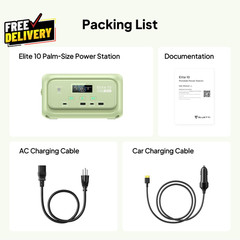 Elite 10 Mini Portable Power Station 128Wh LiFePO4 200W AC Solar Generator