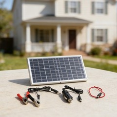 Portable and Lightweight 20W Solar Panel Kit for Outdoor Power Solutions