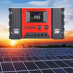 30A PWM Solar Charge Controller PV Regulator For Lifepo4 Lead Acid Gel 4 USB