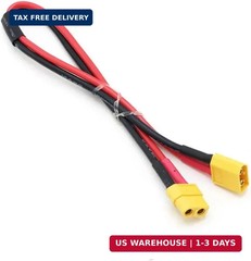 XT60 Extension Cable XT60 Connector Male to Female Adapter Plug with 50CM 12AWG