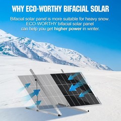 Bifacial Solar Panel 200W (2x100W) – High Efficiency Monocrystalline Module