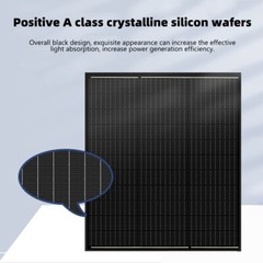 12V 120W Watt Monocrystalline Solar Panel 22% High Efficiency RV Home Roof Boat