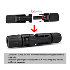 Solar Panel Cable Connector Set Waterproof Male Female M/F Wire 10-14AWG US