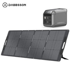 Dabbsson 768Wh 600W Power Station Solar Generator w/ 210W Foldable Solar Panel