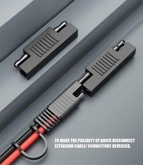 Versatile SAE Polarity Reverse Adapter Connectors for 12V/24V Systems – 5 Pack