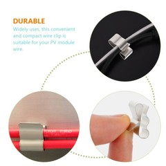 30x Solar Panel Cable Clips Wire Cord Clips Cable Clips Nails Trailer Wire Clips