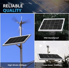Mighty Max 10W 12V High Efficiency Monocrystalline Solar Panel for Gate Operator